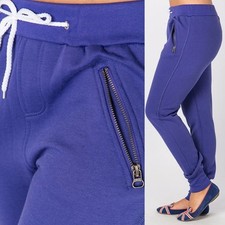 SWEAT JOGGING DANCE PANTS SPORT MID RISE BOTTOMS COTTON TROUSERS SIZE S M L 699 