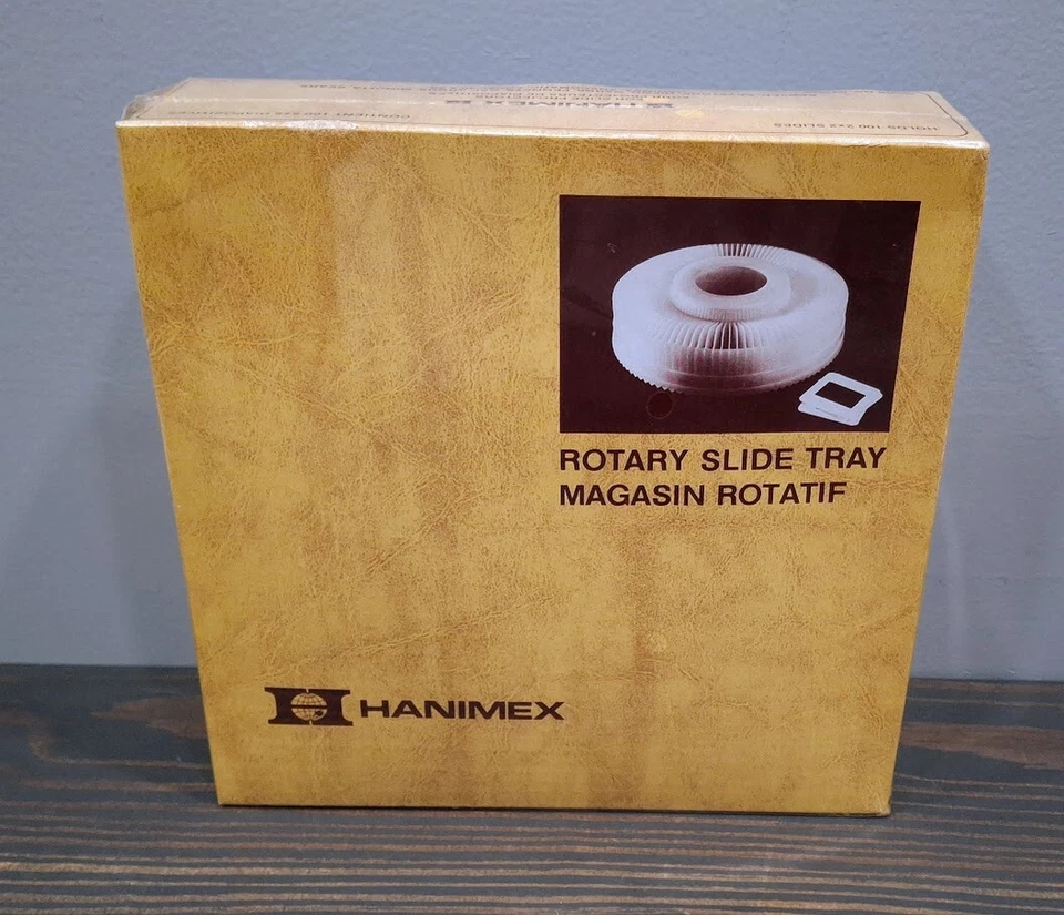 Hanimex Rotary Slide Tray Carousel Holds 100 2 x 2 inch Slides NEW SEALED - Image 4 of 4