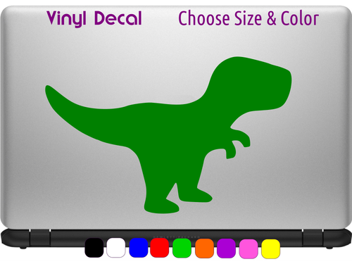 T Rex Parque Jurásico Linda Calcomanía Dino Laptop Coche Ventana Pegatina ELIGE TAMAÑO COLOR - Imagen 4 de 4