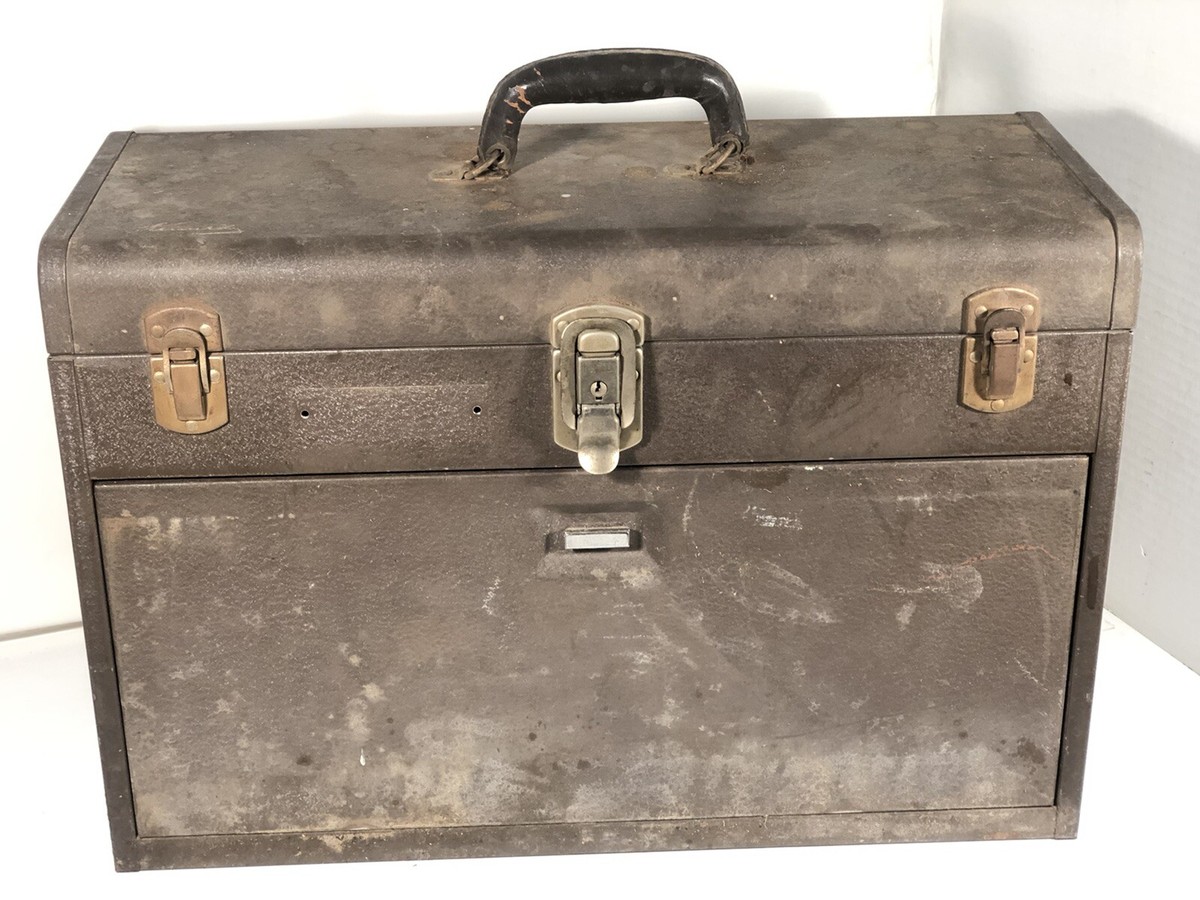 Vintage Kennedy Kits Tool Box Machinist Chest Felt Lining 7