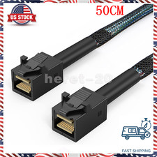 Internal Mini SAS HD Cable Mini SAS SFF-8643 to SFF-8643 Cable 50CM