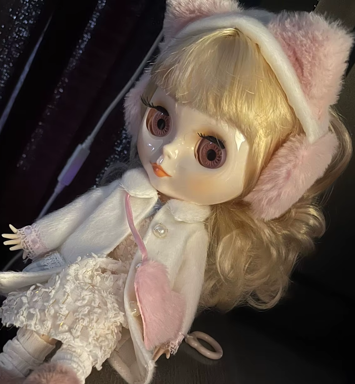 Neo Blythe Doll with Soft Hair Wig Shiny Face Big Eyes Collectible Gift Toy