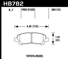Ceramic Front Disc Brake Pad For 99-06 Audi TT//TT Quattro Hawk HB272Z.763A Perf