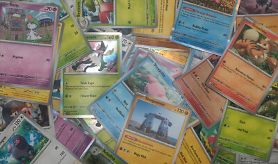 POKEMON Cards 100 card lot - NO DUPLICATES, NO ENERGIES! Includes rares!