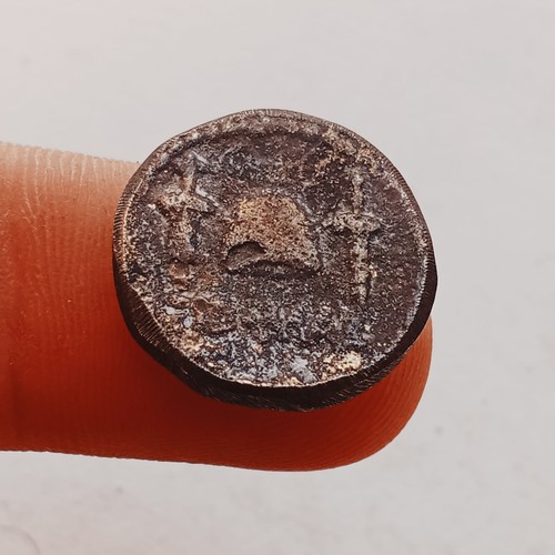 VERY RARE BRUTUS ROMAN BRONZE COIN DENARIUS EID MAR VERY RARE