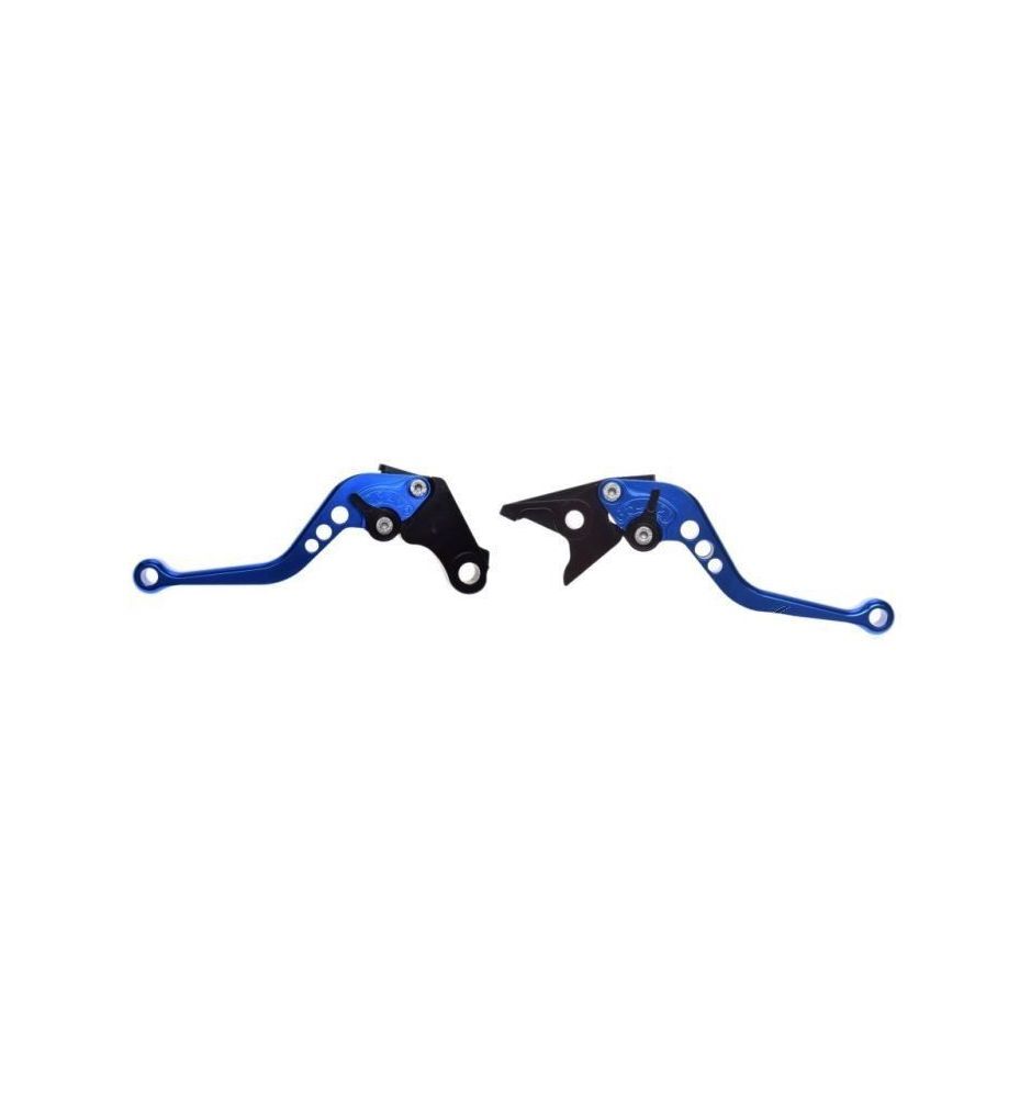 Levier de frein et d'embrayage Honda bleu en aluminium CNC pour moto