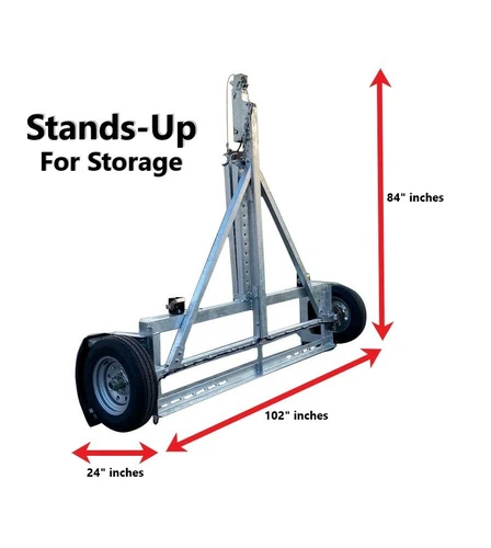 Galvanized Stand Up Car Tow Dolly by EZ Haul 