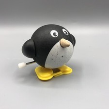 Vintage Windup Wooded Penguin Toy- Walks When You Wind It Up