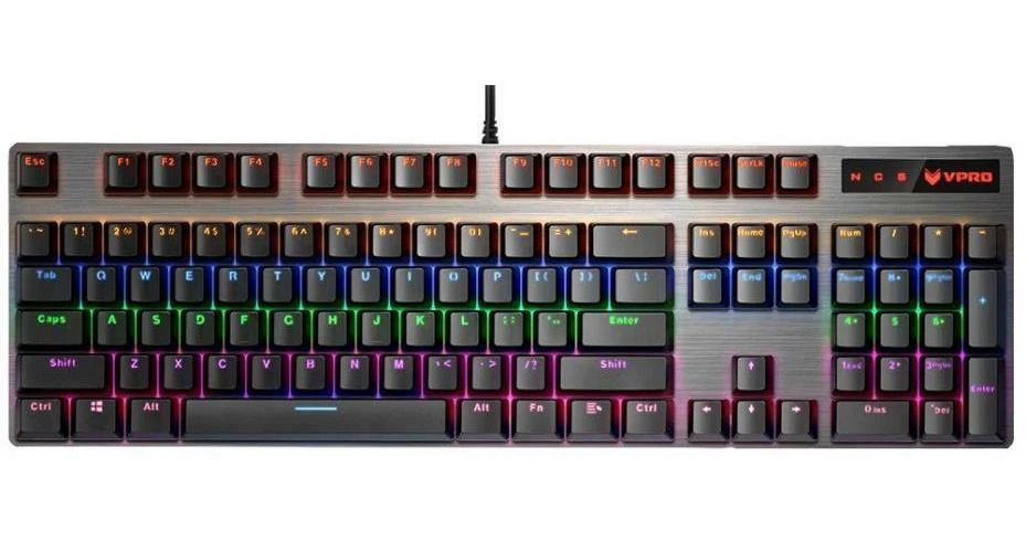 VPRO V500 Pro Mechanical Gaming Keyboard, Black UK Layout - 19274 - Image 4 of 4