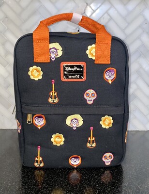 Coco loungefly Canvas backpack Loungefly Disney Parks Coco Canvas Mini Backpack - New | eBay main image 2