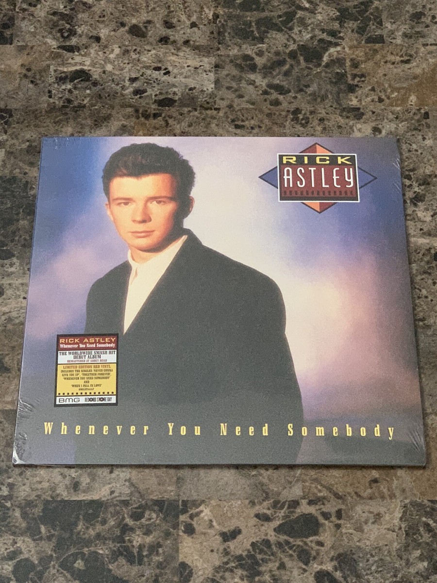 Rick Astley Whenever You Need Somebody LP Red Vinyl RSD 2022 Rick Astley Whenever You Need Somebody LP Red Vinyl RSD 2022