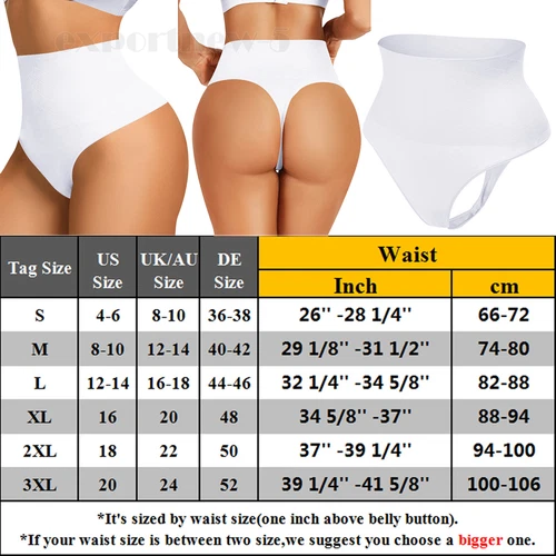 Women Tummy Control Body Shaper Trainer High-Waist Thong Panty Boned Shapewear - Picture 20 of 21