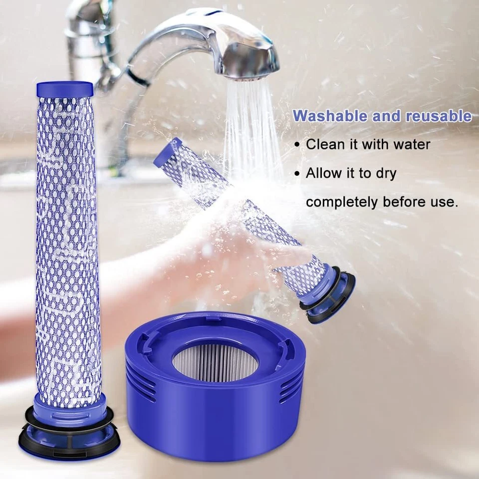 For Dyson V6 V7 V8 Filter Kit Absolute Animal Motorhead Trigger Replacement Hepa - image 3 of 4