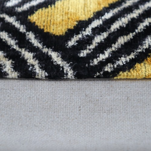 Handmade Velvet Feather Insert Throw Pillow Cover Gold 16 x 24 in (40 x 60 cm) - Picture 8 of 12