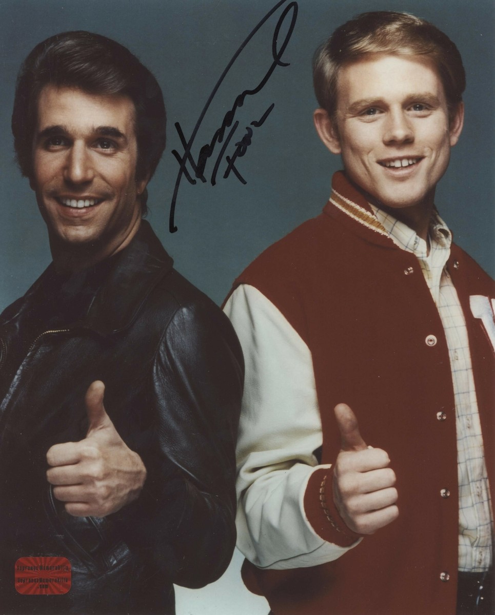 Henry Winkler Happy Days signed 8x10 Thumbs Up 