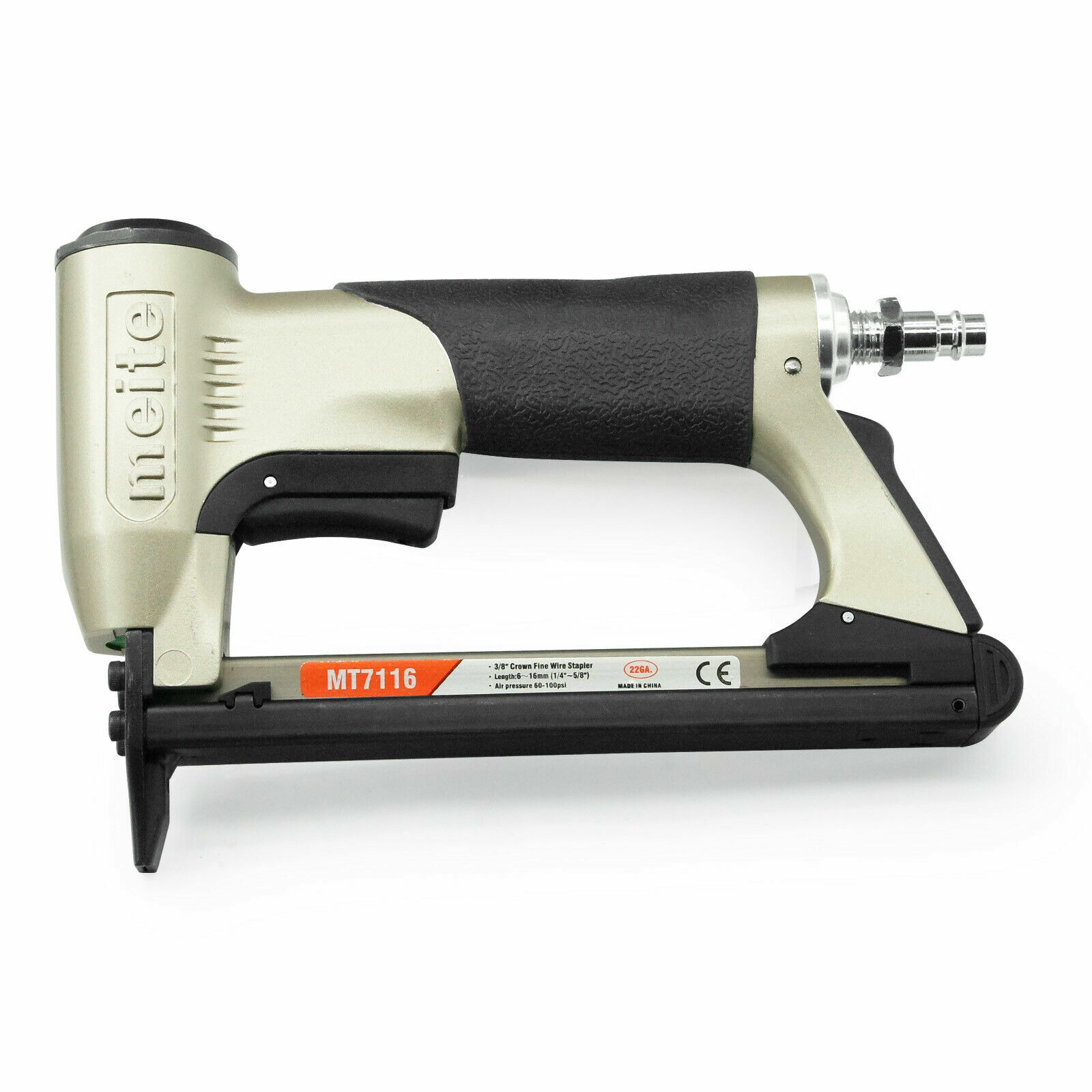 MT7116 Upholstery Stapler 22 Gauge 3/8'' Crown Power staple gun air stapler gun