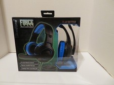 Force Stereo Gaming Headphones with microphone in black and blue