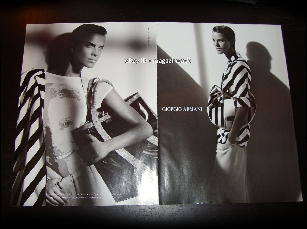 GIORGIO ARMANI 2-Page PRINT AD Spring 2004 LETICIA BIRKHEUER