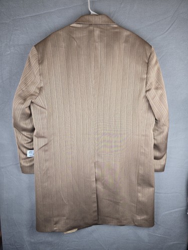 Blazer Falcone Longline Años 90 Zoot Traje Chaqueta 48R Rayas Dorado/Negro Sin Stock - Imagen 2 de 16