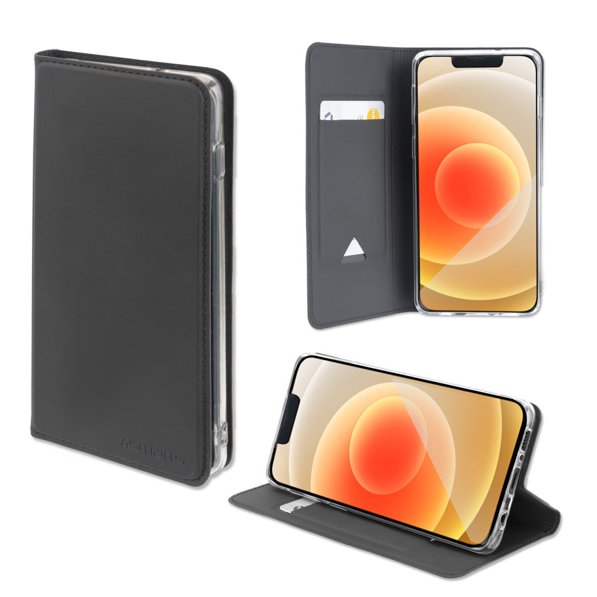 Чехол-книжка 4Smarts Urban Lite для iPhone 13 Pro, schwarz wie neu