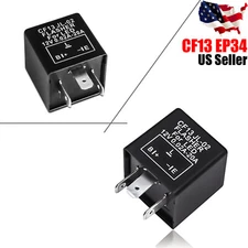 3-Pin CF13 Flasher Relay Decoder Fix Electronic LED Bulbs Signal Hyper Flash 1pc