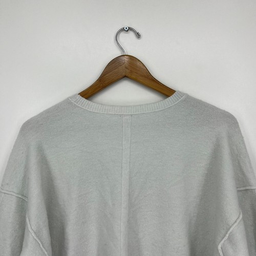 Free People Sweater Women's S Gray Nylon Wool Blend Solid Pullover Round Neck - Picture 6 of 8
