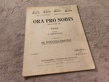 ORA PRO NOBIS - A HORSPOOL, M PICCOLOMINI - SHEET MUSIC