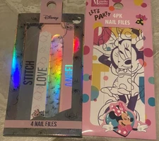 Minnie Mouse And LILO And Stitch Nail Files 4 pack Each Cool Fun