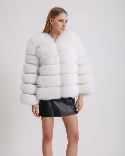 Jacket that can be used in all modes, Real fox jacket, Original natural fur - Picture 9 of 14