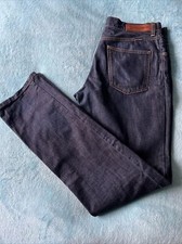 D&G DOLCE & GABBANA Harrods Straight Leg Dark Blue Men Jeans Size L