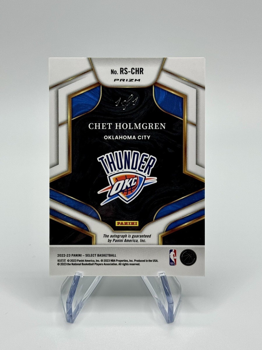 Chet Holmgren Panini Select FOTL Black Snakeskin 1/1 AUTO Rookie