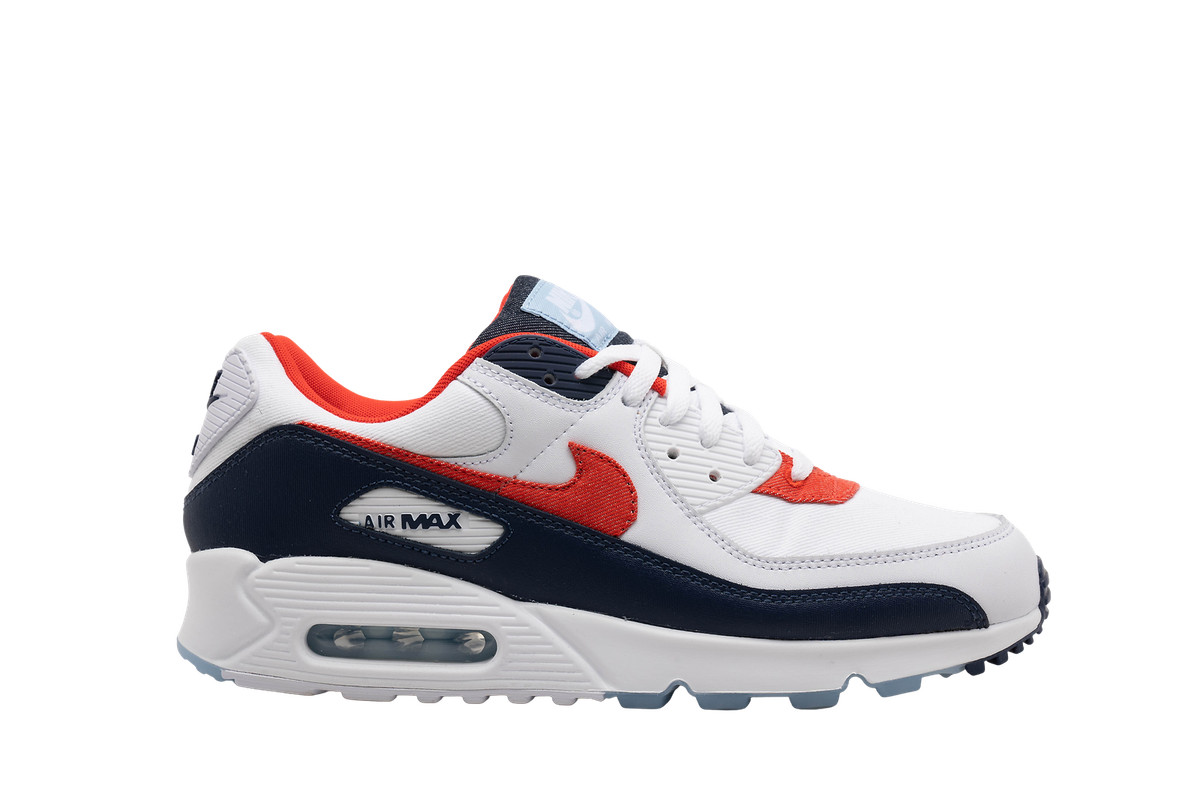 selva Matemáticas Ajustable Nike Air Max 90 Blue Denim/Red/White for Sale | Authenticity Guaranteed |  eBay