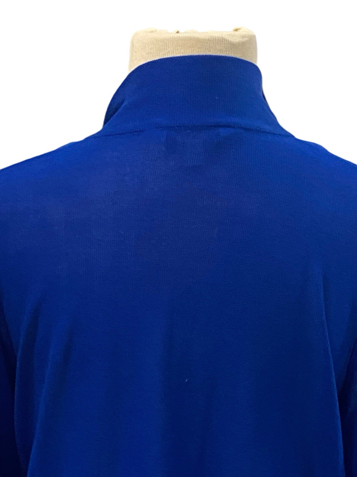 Small Exclusively Misook Blue Solid Open Front Sw… - image 6