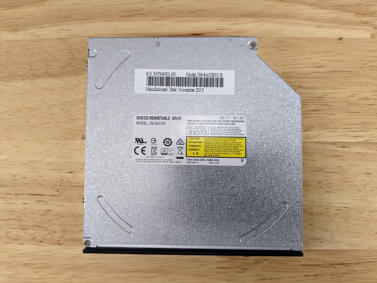 Lite-On DS-8ACSH 12.7mm Internal Optical Drive Laptop DVD+RW CD-RW