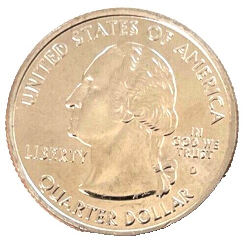 Monete Quarters 2004 Placcate Oro Set Completo 5 Monete US Statehood Quarters 2004 Placcate Oro 24K - Con Capsule Collezionismo Numismatico - Foto 3