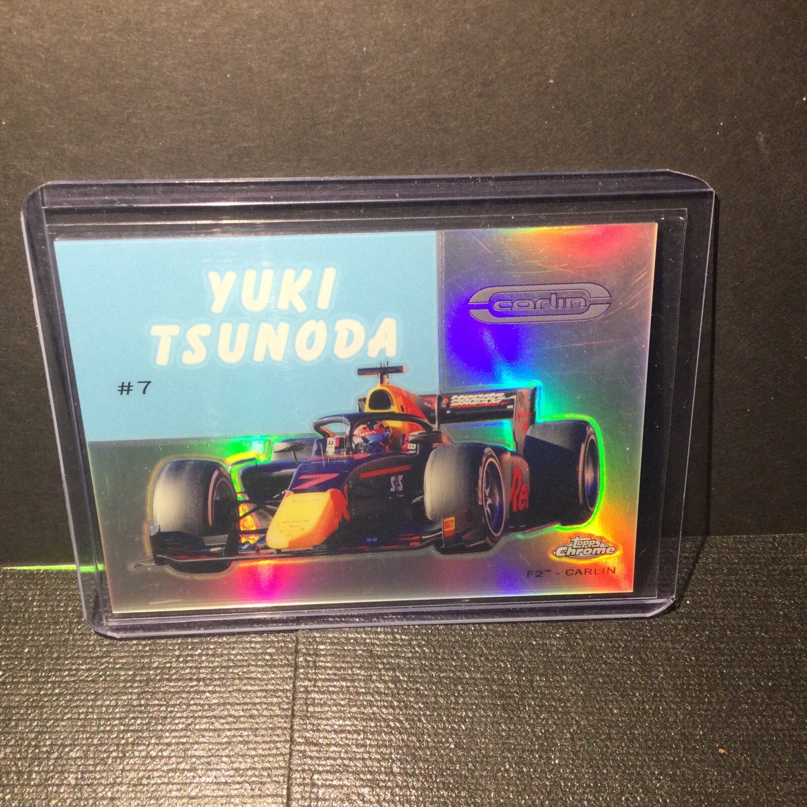 Yuki Tsunoda RC 2020 Topps Chrome Formula 1 1954 World on Wheels #54W-28