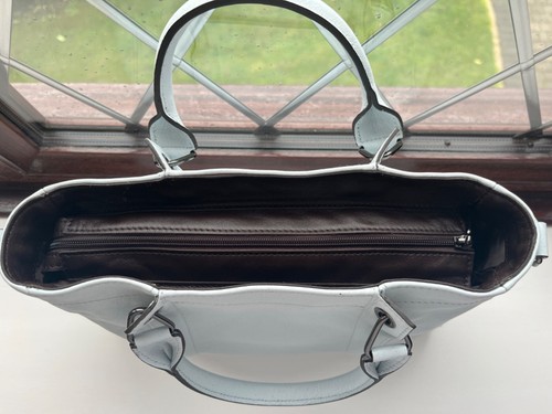 Bolso de Hombro LONGCHAMP 3D Cuero Azul Nube Genuino. Nuevo con etiquetas PVP £605 - Imagen 3 de 14