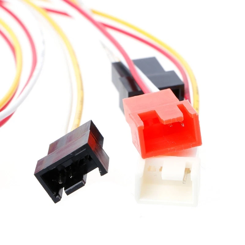 6x3-Pin Fans to Molex D Type 4Pin Y-Splitter Power Cable 12v/7v/5v 22awg 30cm - Image 4 of 4
