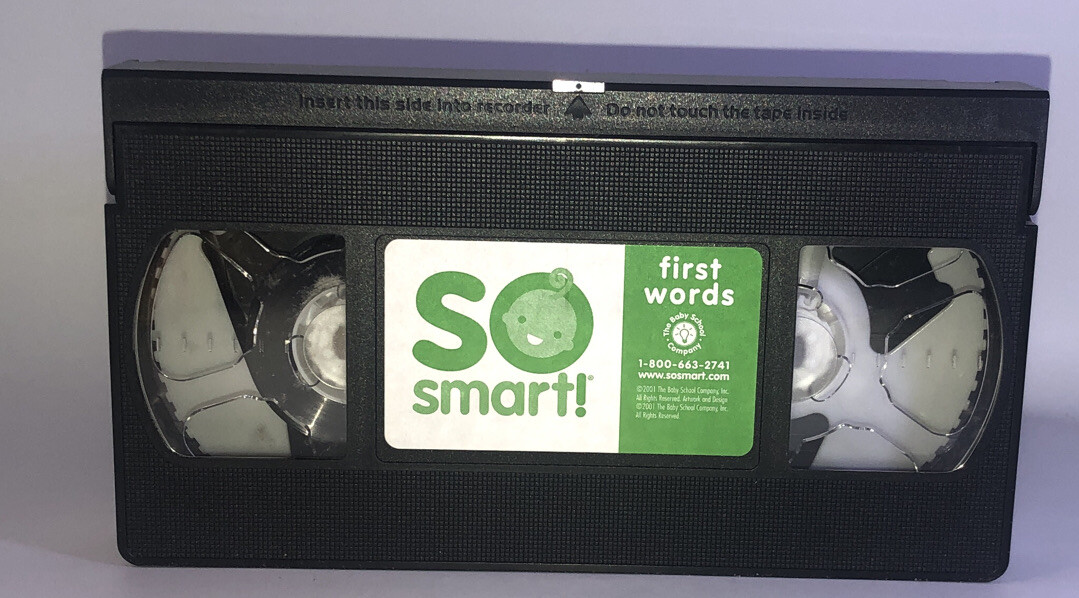 So Smart! Baby's First Words 9-36 Months (VHS, 2001)RARE