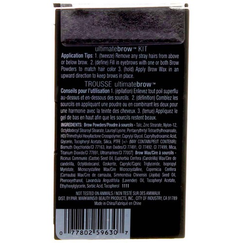 2 Pack Wet n Wild Ultimate Brow Kit, Ash Brown 963, 0.09 oz - Picture 2 of 2
