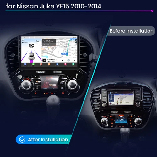 4+64G Für Nissan Juke J15 2010-2014 Android 13 Autoradio CarPlay DAB Nav RDS BT - Bild 2 von 12