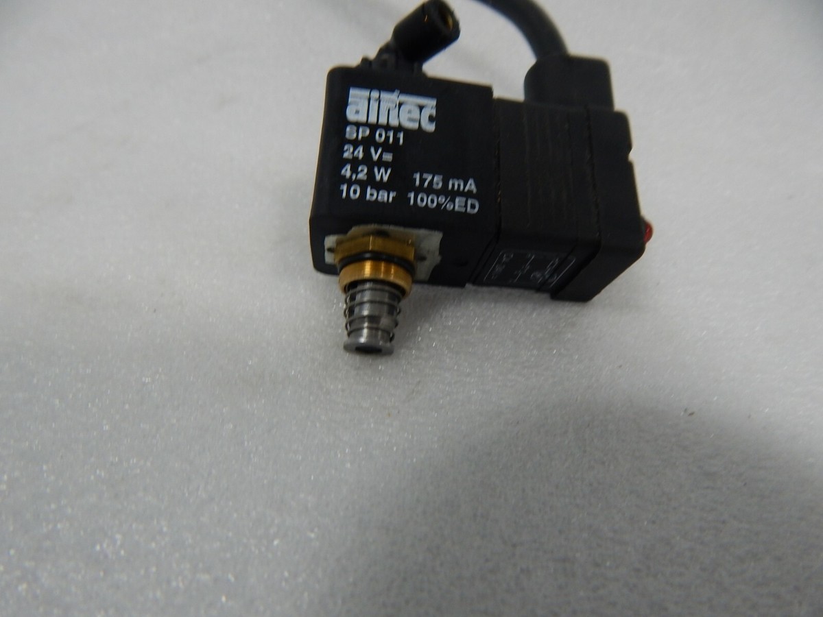 Airtec SP 011 Solenoid plunger & Coil 24v dc 4.2w 175mA 10 Bar 