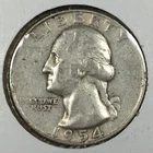 1954 Washington Quarter - Extremely Fine (XF) KM#164 - 90% Silver - 7622