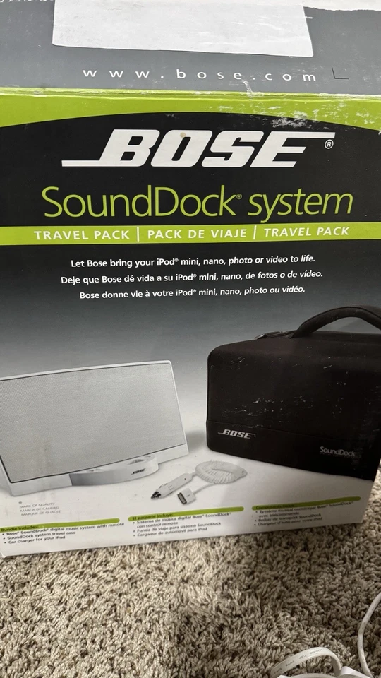 BOSE SoundDock Series 1 Digital Music SYSTEM Travel CASE Original Box Charger - Image 3 of 4