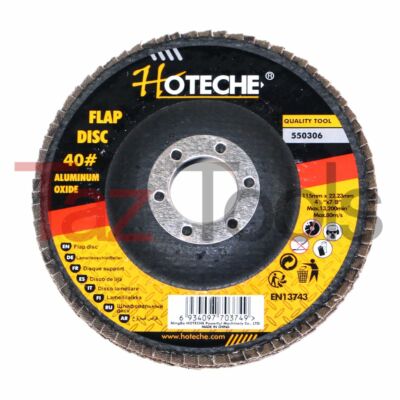 100pc 4-1/2''x7/8'' 40 GRIT Flap Disc Angle Grinding Sanding Wheels Aluminum Oxide