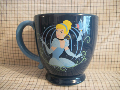 Disney World Store Cinderella's Shoe Shop Becher Tasse Keramik blau Teetasse