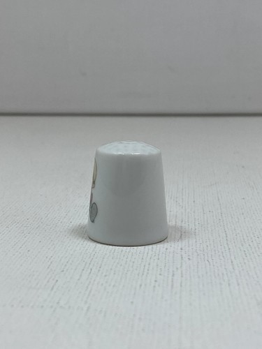 1980s Precious Moments Blue Pajama Boy Thimble - Vintage Porcelain Collectible - Picture 2 of 8