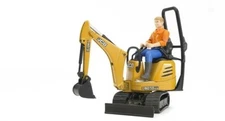 Bruder 62002 JCB Micro Excavator 8010 CTS w/ Worker