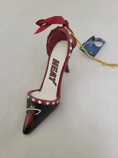 MIAMI HEAT HIGH HEEL SHOE CHRISTMAS TREE ORNAMENT NEW HOLIDAY GIFT