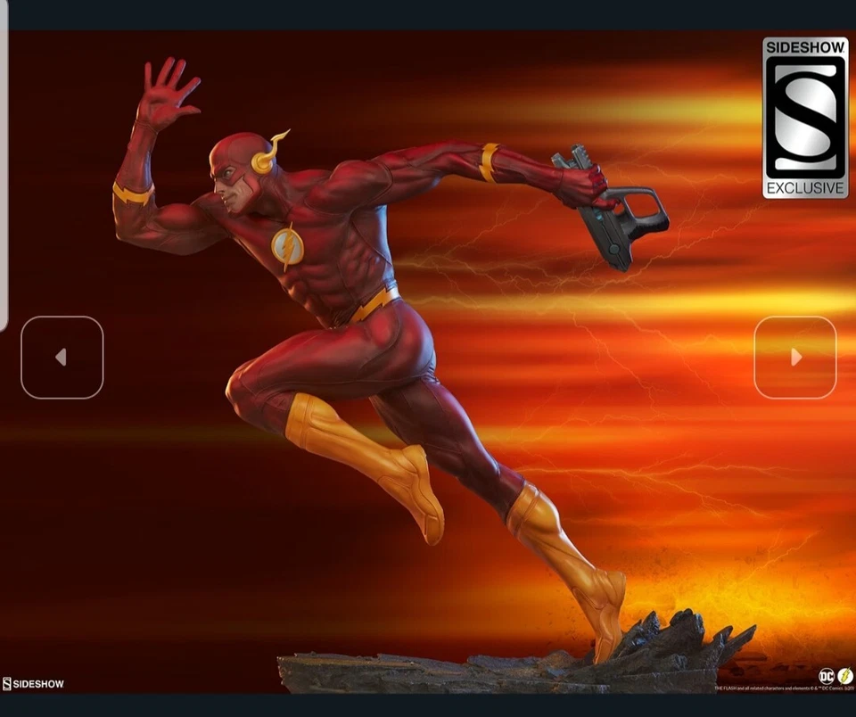 Sideshow The Flash DC Formato Premium Poliresina Exclusivo con Pistola Limitada/Hecho en 600 Foto 2 de 4